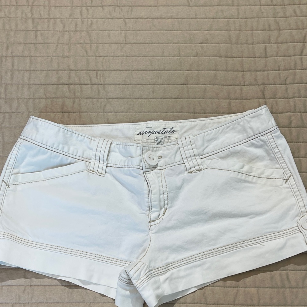 Aeropostale Women's SIZE 7/8 Classic White Jean Shorts
